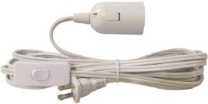 12' 15' 19' Hanging Lantern light bulb Cord with On Off