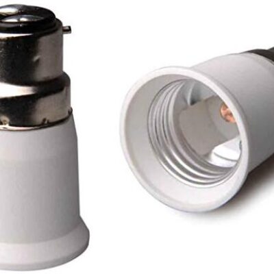 B22 To E27 Adaptor Bulb Holder Converter