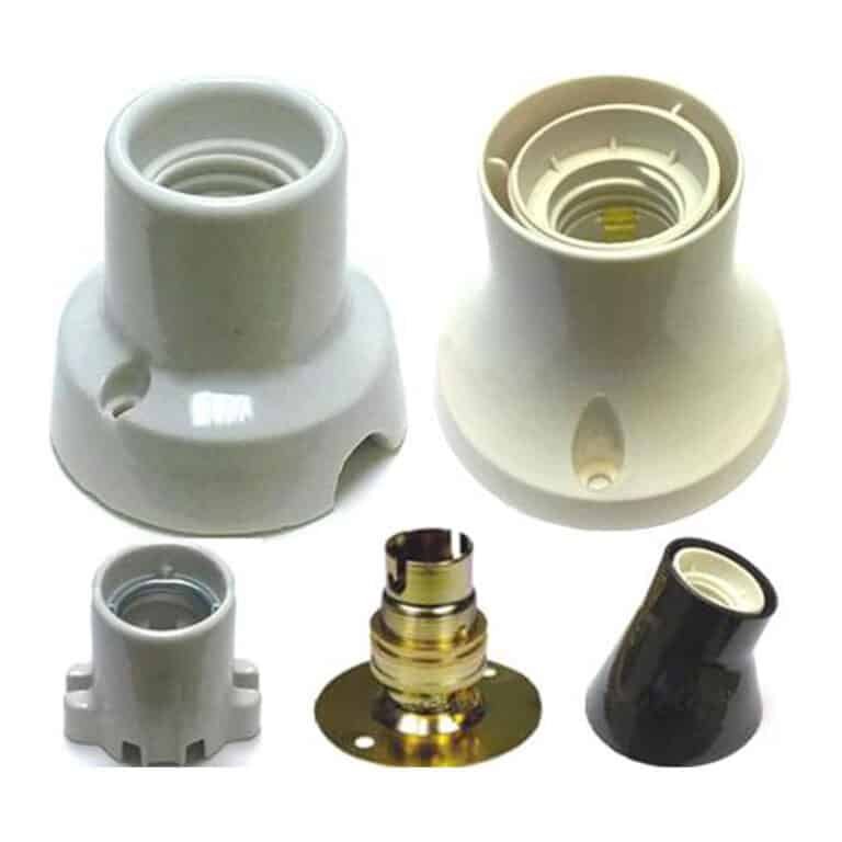 Ceramic Bulb Holder Batten Porcelain Lamp Sockets E27