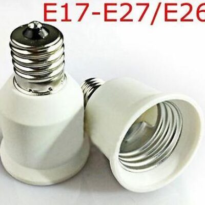 E26 Lamp Base E17 to E27 Light Bulb Socket Converter
