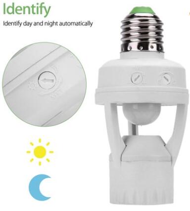 E27 Infrared PIR Motion Sensor LED lamp holders