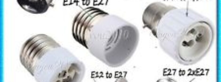 E27 led light socket adapters