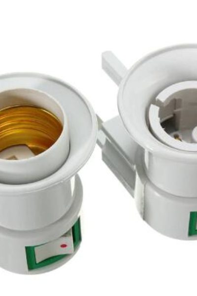 Light Bulb Plug Adapter UK For B22 E27 LED Lamps