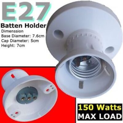 batten lamp holders e27