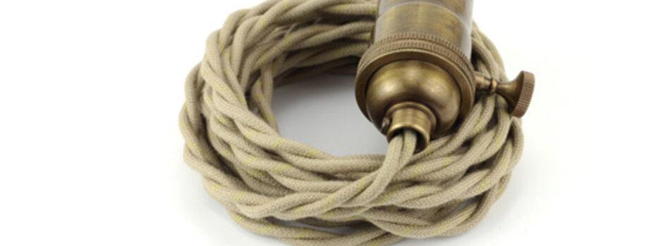 braided pendant lamp cord China factory