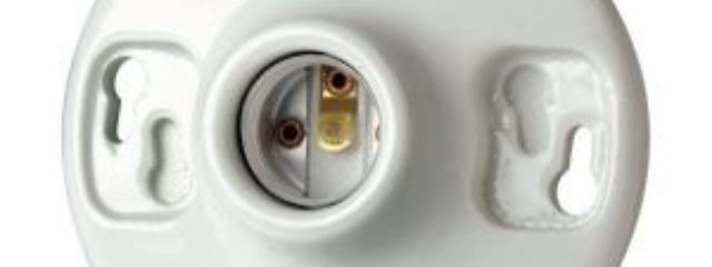 ceramic light socket with outlet