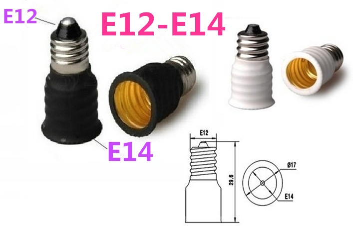 Sscon 5-Pack E14 to E12 Socket Adapter Converter Lamp Adapter Intermediate E14 Base Convert to Candelabra E12 Base Sscon 5-Pack E14 to E12 Socket Adapter Converter Lamp Adapter Intermediate E14 Base Convert to Candelabra E12 Base