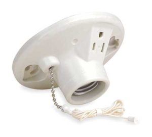 light socket outlet with ground
